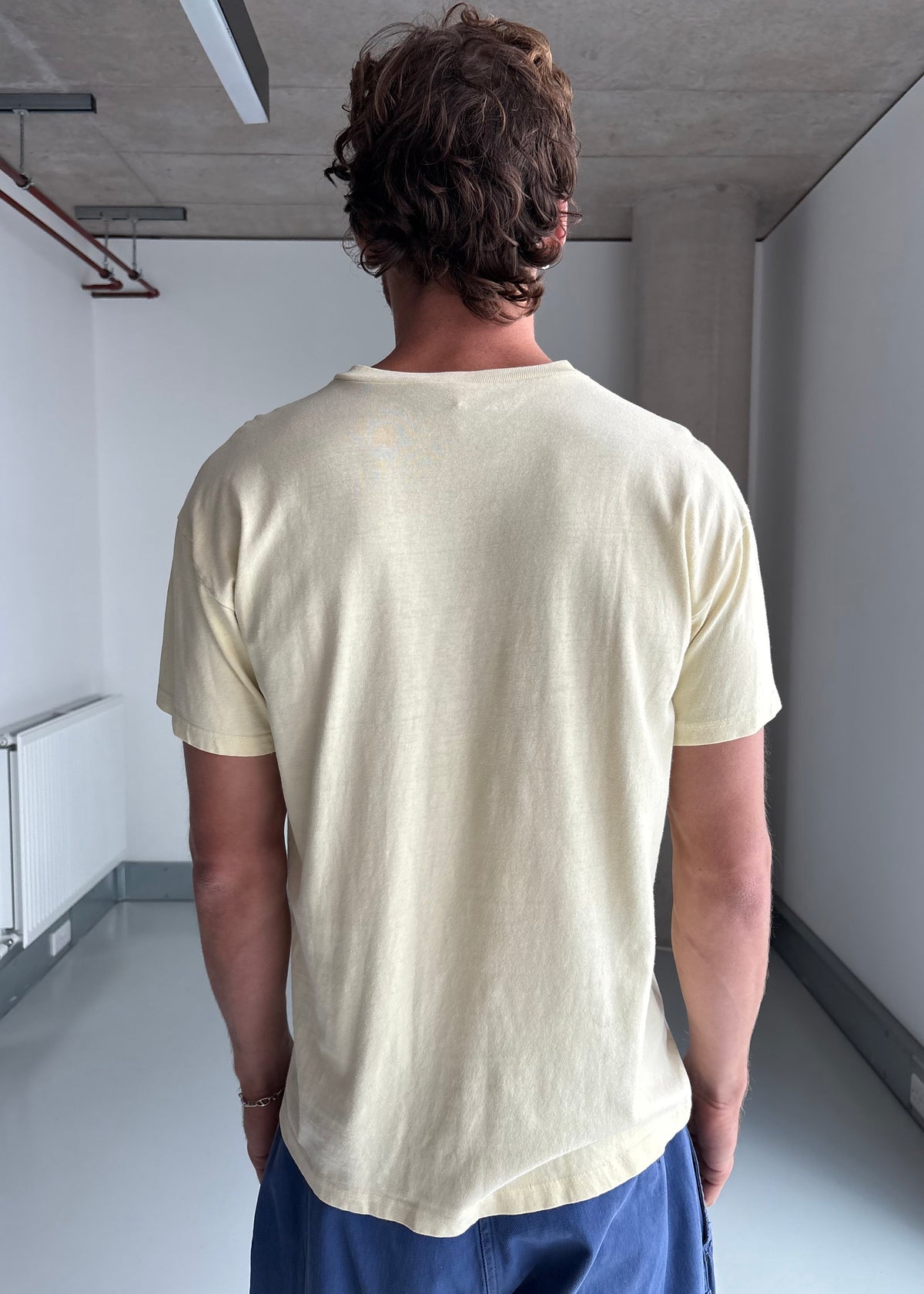 70S PALE YELLOW TEE