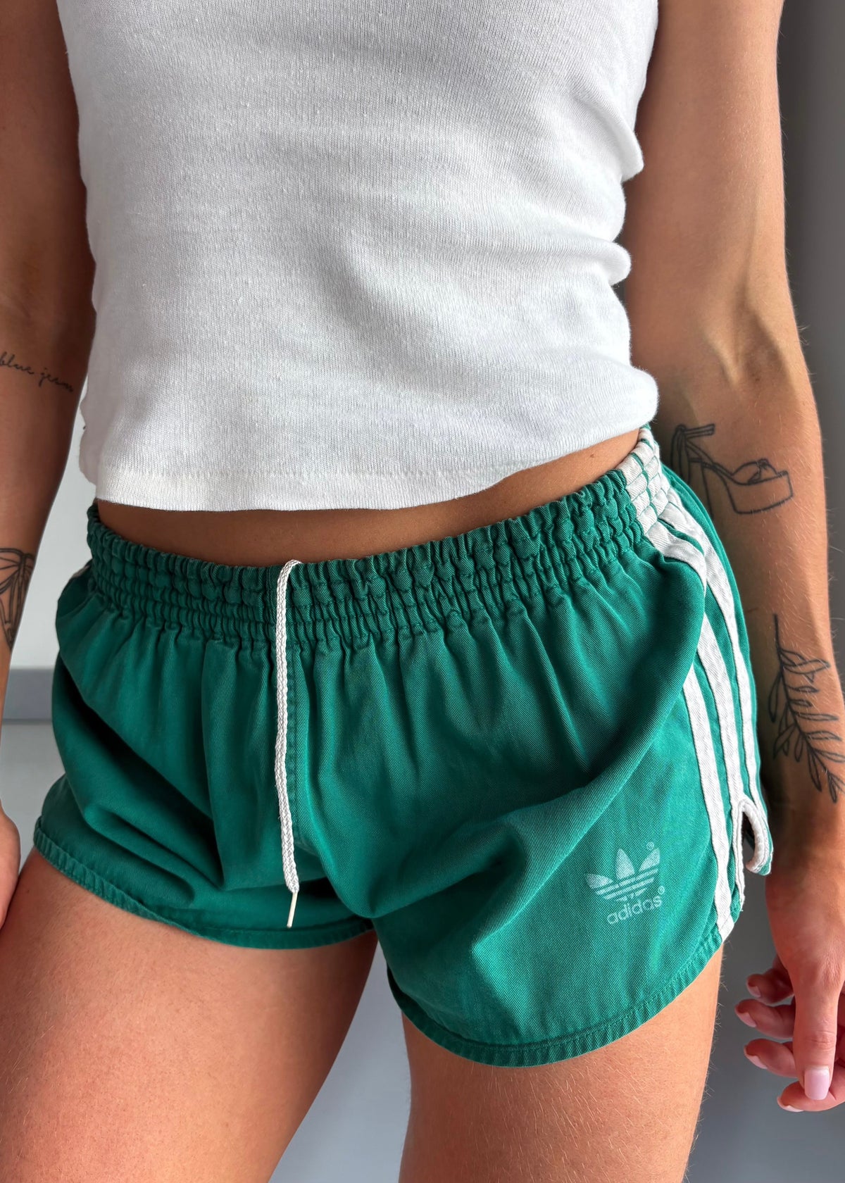 70s adidas cotton shorts