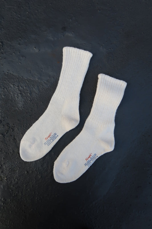 Cream wool socks