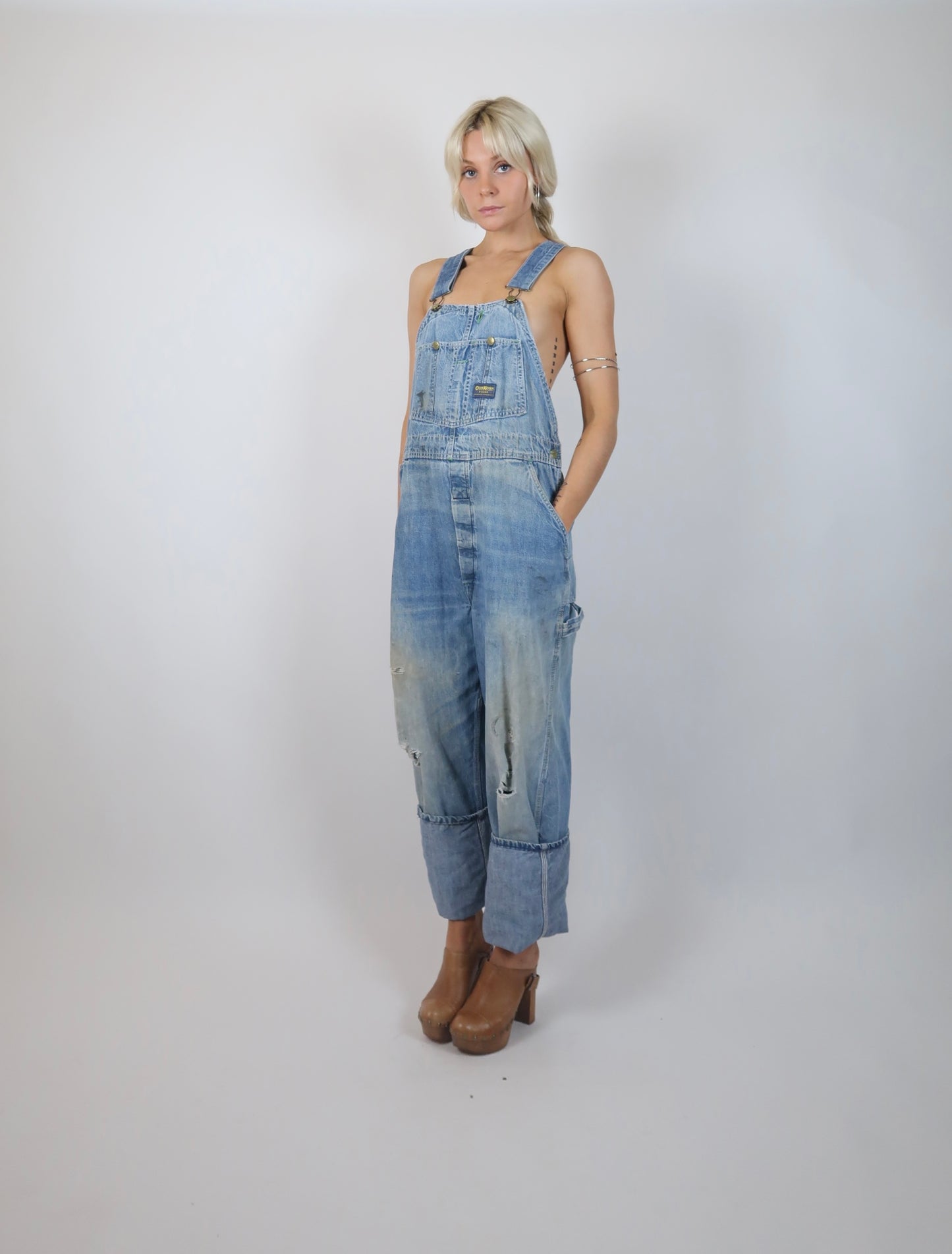 1980s Oshkosh worn in overalls