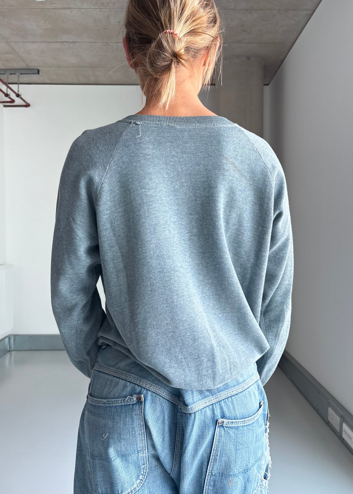 Blue green 70s soft sweatshirt