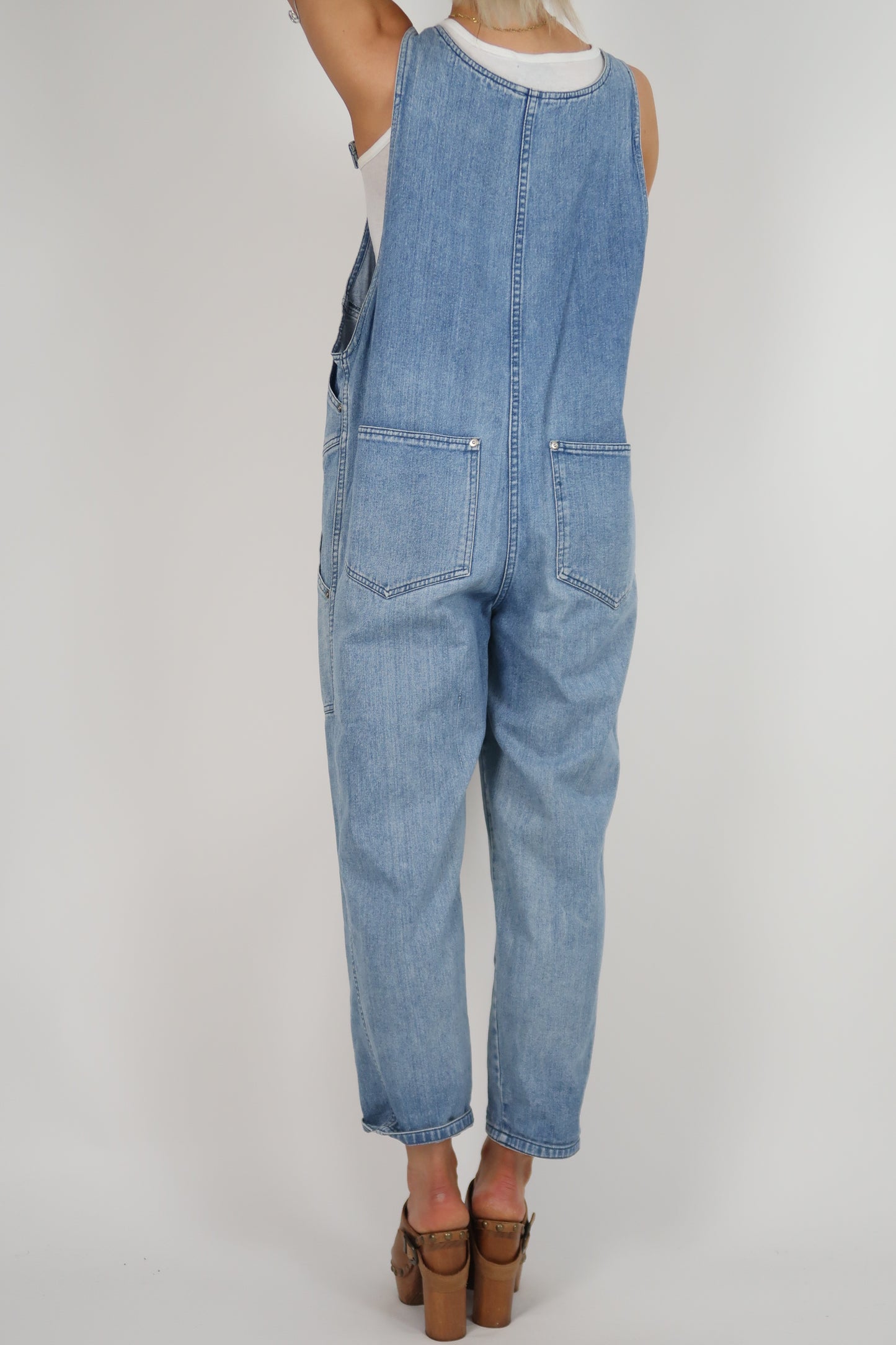 1970s Miss Selfridge denim overalls