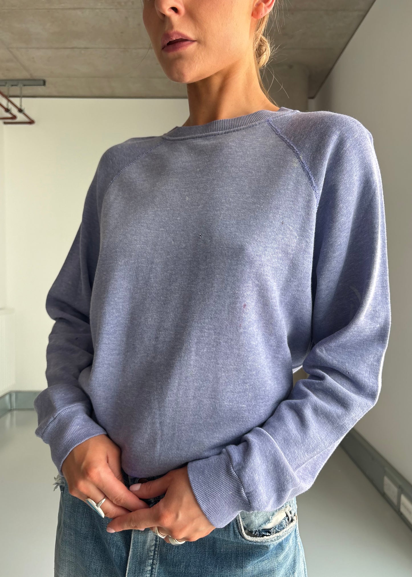 70s worn in sweatshirt
