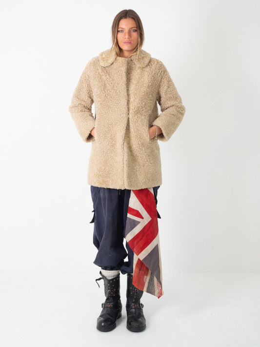 60S CURLY SHEEPSKIN COAT